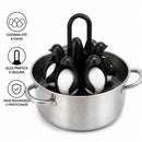 Cesto Cozedor de Ovos Pinguim – Cozinhe e Retire Até 6 Ovos com Segurança