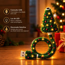Projetor Natalino LED USB – Iluminação Mágica com 6 Padrões de Natal.