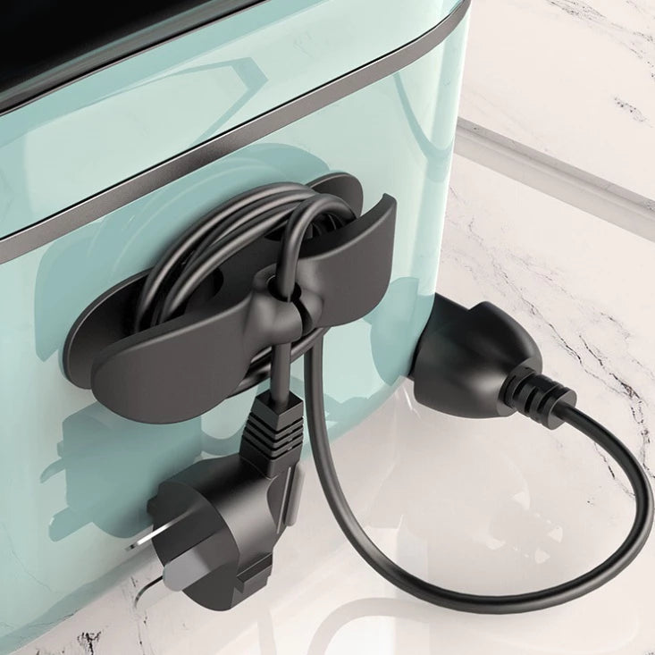 Kit organizador de cabos adesivo universal para fios e carregadores