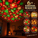 Projetor Natalino LED USB – Iluminação Mágica com 6 Padrões de Natal.