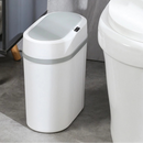 Lixeira automática inteligente branca 12 litros com sensor infravermelho, tampa automática e vedação antiodor para cozinha e banheiro