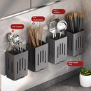 Porta Talheres e Utensílios Autoadesivo Premium para Cozinha | Organizador Multifuncional