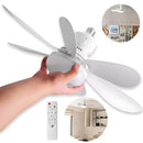 Ventilador de teto branco, iluminação LED integrada em três tonalidades e controle remoto