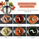Triturador de Alimentos Elétrico Inox – Potente e Multifuncional.