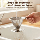Coador de Café Inox 103 Reutilizável em Aço Inoxidável.