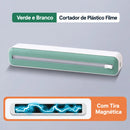 Dispensador Magnético para Filme Plástico com Cortador Deslizante | Organizador de Cozinha