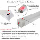 Luminária LED com Sensor de Movimento Recarregável USB – Luz Inteligente para Armários, Cozinhas e Corredores