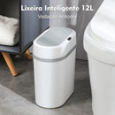 Lixeira Automática Inteligente 12L com Sensor Infravermelho e Vedação Antiodor