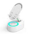 Caixa de Som 5 em 1 por Indução com Bluetooth, Suporte para Celular e Luz RGB.